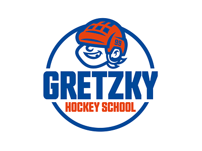 Gretzky Hockey School - 2nd Badge badge branding design emblem graphic design gretzky hockey icehockey illustration logo mascot sport sports vector