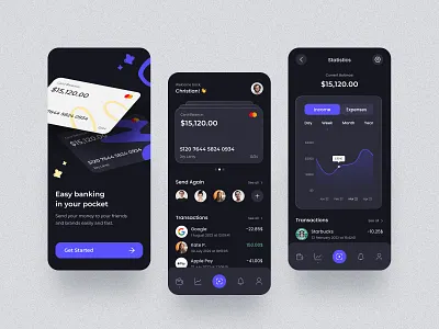 📱Online Banking Mobile App for Fintech Startup | Hyperactive banking app design finances fintech hyperactive intefaces management mobile mobile app mobile design product design prototyping saas startup typography ui ux web design