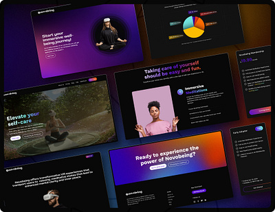 Novobeing css figma graphic design html landing page uiux webflow website design