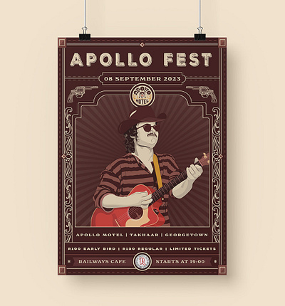 Apollo Fest Poster Design design graphic design illustration vector