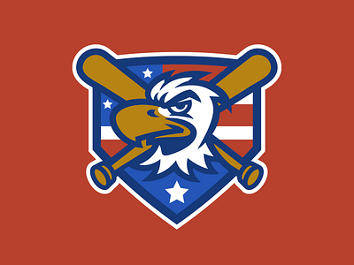 West Garden Grove Defenders badge baseball branding design eagle emblem graphic design illustration logo mascot minorleague sport sports team vector