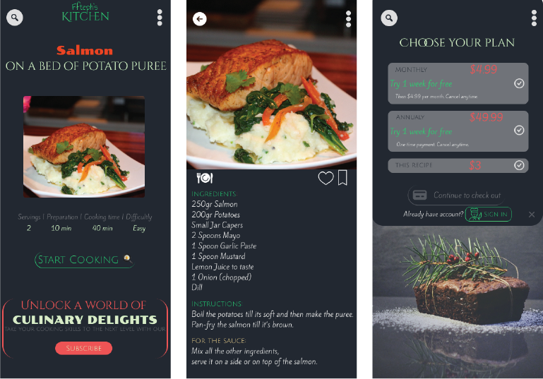 Recipe + Ingredients Page animation app art branding design figma graphic design icon illustration illustrator logo mobile app photoshop poster subscription typography ui ux vector