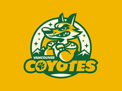 HPL Coyotes animal badge branding coyote design emblem graphic design hockey icehockey illustration logo mascot mascotlogo sport sports