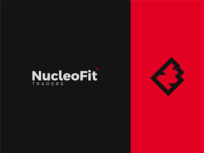 NucleoFit Logo Design brand identity branding design dribbble f logo graphic design icon design identity illustration letter logo logo logo mark logos logotype mark modern logo monogram n logo nf logo symbol