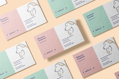 Business Card Design for Pet Clinic branding business card design businesscard design graphic design name card design pet clinic branding pet clinic business card pet clinic logo visiting card design