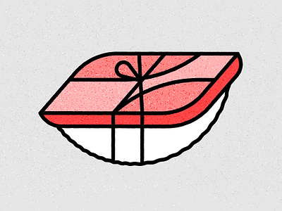 Nigiri food illustration japan nigiri sushi tuna nigiri