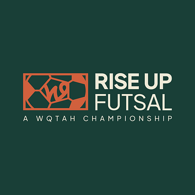 RISE UP Futsal Championship for Wqtah branding graphic design logo