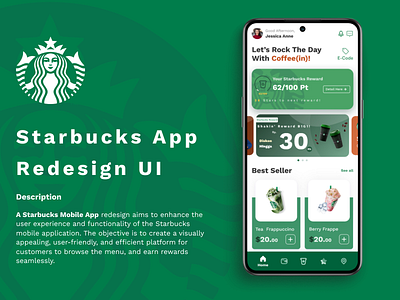 Starbucks Home Screen Revamp - UI Design branding graphic design ui uidesign uxdesign uxdesign