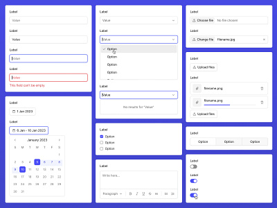 Flok – Design System dashboard design design system product ui user experience user interface