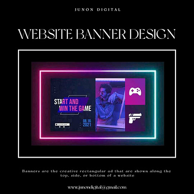 Website Banner graphic design ui