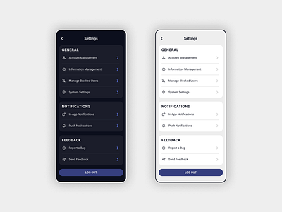 Daily UI #007 - Settings dailyui dark dark mode genshin honkai hoyolab light light mode mobile product design settings ui