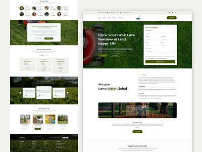 BloomBuddy | Vibrant Landscaping Figma Template figma gerdening grass landscaping lawn care modern outdoor plant template ui ux