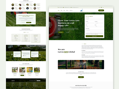 Vibrant Landscaping Figma Template figma gerdening grass landscaping lawn care modern outdoor plant template ui ux