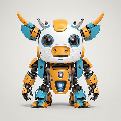 Bolt 3d character characters cute illustration robot