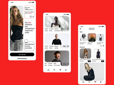 E-commerce - App design android app app design branding concept e commerce ecommerce ios mobile mobile app mobile app design mobile design mobile ui shop store style ui uiux ux web