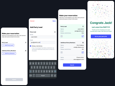 Mobile app form app design form mobile ui