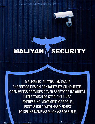 MALIYAN SECURITY MINIMALISTIC LOGO adobe illustrator bold font branding clean design design eagle eagle silhouette flying eagle font graphic design illustration logo minimalism minimalistic logo security logo vector