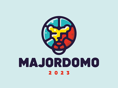 Majordomo concept design leo lion logo