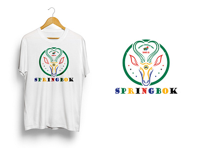 T-shirt Design (Springbok) branding design graphic design logo tshirt typography vector