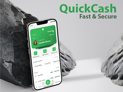 Quick Cash - Money Transfer Mobile App Design Uİ/UX app card cash des design experience fast fast and secure interface mobile money money transfer mobile app quick quickcash secure send transfer ui user ux