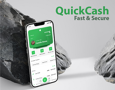 Quick Cash - Money Transfer Mobile App Design Uİ/UX app card cash des design experience fast fast and secure interface mobile money money transfer mobile app quick quickcash secure send transfer ui user ux