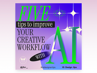 Improve your creative workflow with AI 90s ai design font graphics design poster serif font star tips typography y2k