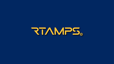 Typographic Logo RTAMPS branding design graphic design logo typography vector