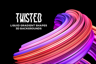 Abstract Twisted Shape Backgrounds 3d abstract background c4d cinema 4d curved gradient illustration liquid object shape technologi twisted wallpaper