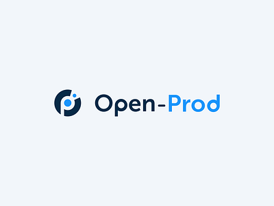New Logo Open-Prod branding erp erp logo graphic design industrial logo logo modern new logo rebrand saas software software logo