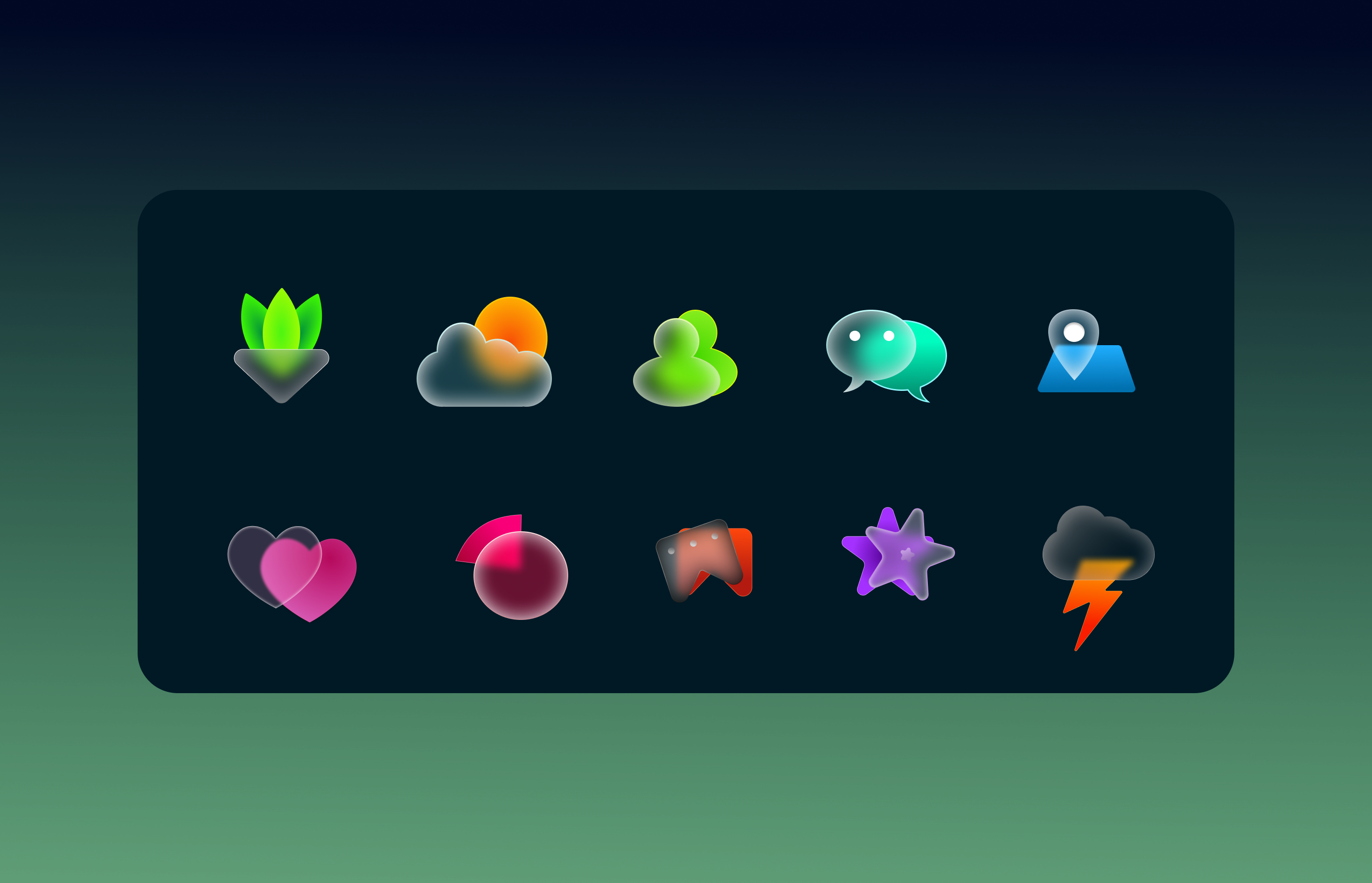 Glass Icon Pack Demo Design Pack Collection 3d figma glassiconpack graphic design icon ui ux