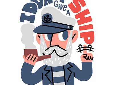 I don't give a ship. concept