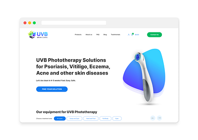 Uvb Skin care care skin ui ux