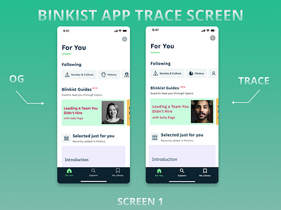 BINKIST IOS APP TRACE SCREENS branding design illustration inspiration ios mobile app recreate screen ui