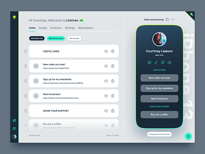 Linktree designs, themes, templates and downloadable graphic elements on  Dribbble