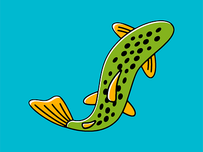 trout design fish flyfish flyfishing graphic design icon illustration logo trout vector