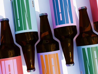 NAI beer 3d 3d mockup brand identity branding design graphic design logo packaging vector