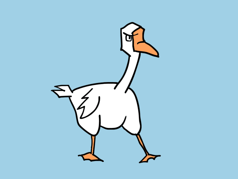 Goose dance animation goose illustration