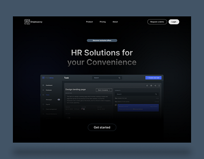 Emplosavvy Landing Page Hero design figma landing page motion ui ux website