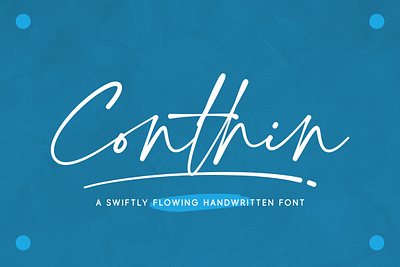 Conthin Font branding calligraphy design fonts graphic design lettering logo typeface typography