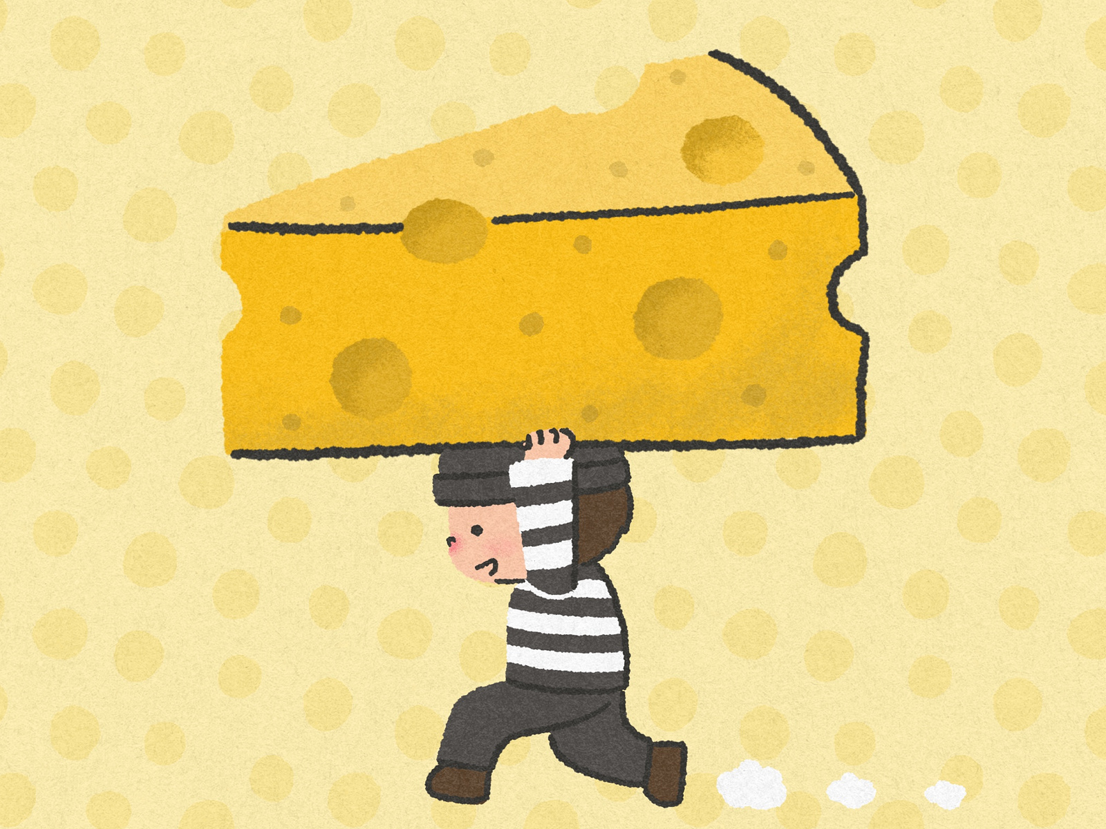 cheese-is-the-most-stolen-food-in-the-world-by-jormation-on-dribbble