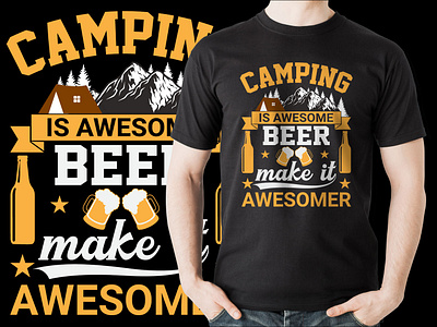 Camping T-shirt design || T-Shirt design beer t shirt design beer tshirt camping shirt design camping t shirt camping t shirt design camping tee design clothing design free mockup graphic design hiking t shirt hiking tee design hiking tshirt shope illustration print t shirt design tee design tshirt shope typography t shirt typography t shirt design