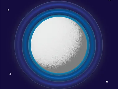 Full Moon graphic design illustration vector