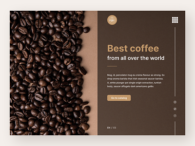 Organic Coffee app clean coffee concept concept design design drink figma interface logo online store product simple ui ui design ux web web design