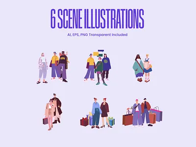 Street Fashion Flat Characters branding characters design ecommerce fashion flat flat design flat illustrations graphic design illustration illustrations packaging design poster design print design product design social media design street fashion textile design web design