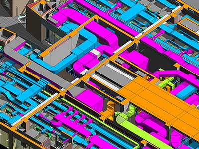 MEP Clash Detection for Airport Facility bim mep mep clash detection mep services navisworks revit