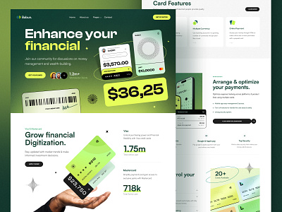 Finance & payment Solution agency banking business corporate creative design finance financial landing page marketing minimal payment payment solution startup ui