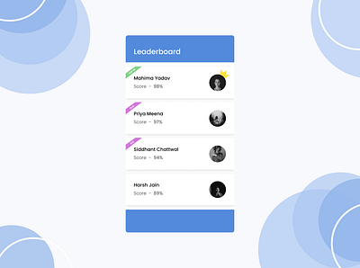 Daily UI Challenge 019 - Leaderboard dailyui design figma graphic design leaderboard ui uidesign uiux uiuxdesign userexperience userinterface ux uxdesign