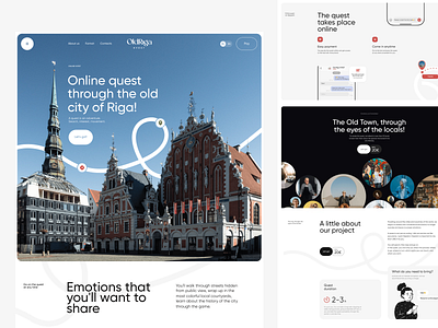 OldRiga Kvest design graphic design landing landing page ui ukraine webdesign