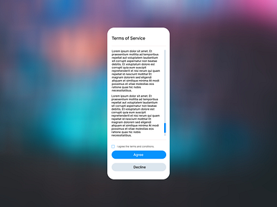 Terms of Service #dailyui089 dailyui089