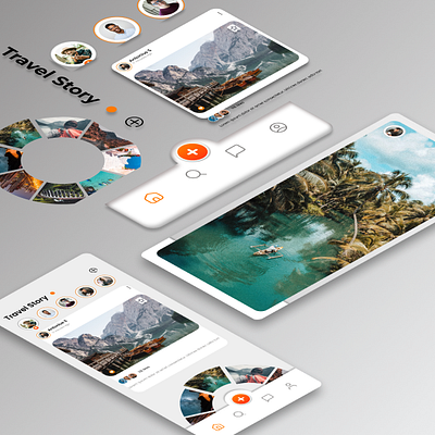 Mobile travel app with spinner animation animation mobile travel ui ux